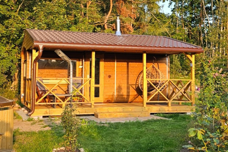 Sauna mit Terrasse