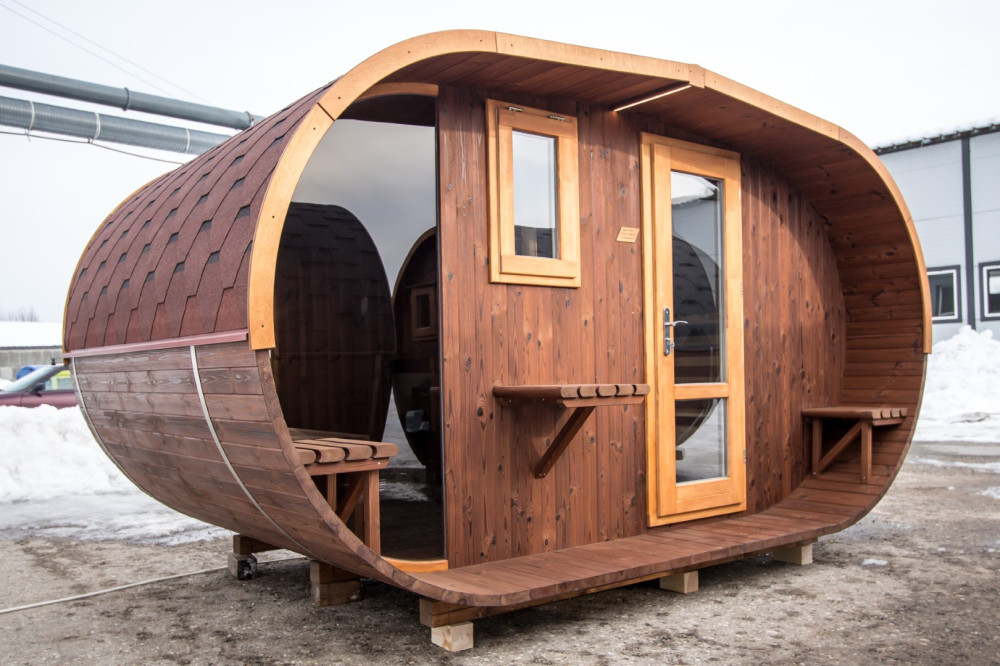 Sauna oval Luxus 4,00m Timberart image 11