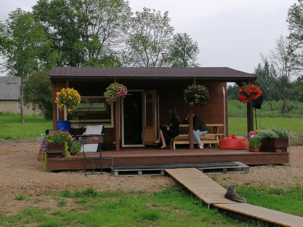 Sauna rechteckig mit Terrasse 6,00m Timberart image 10