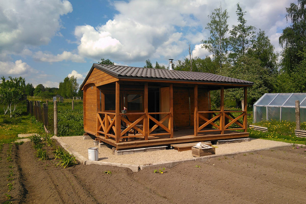 Sauna rechteckig mit Terrasse 6,00m Timberart image 10