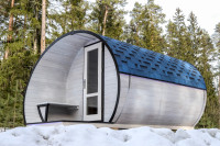 Spiralförmige Campingkapsel – Eiskönigin